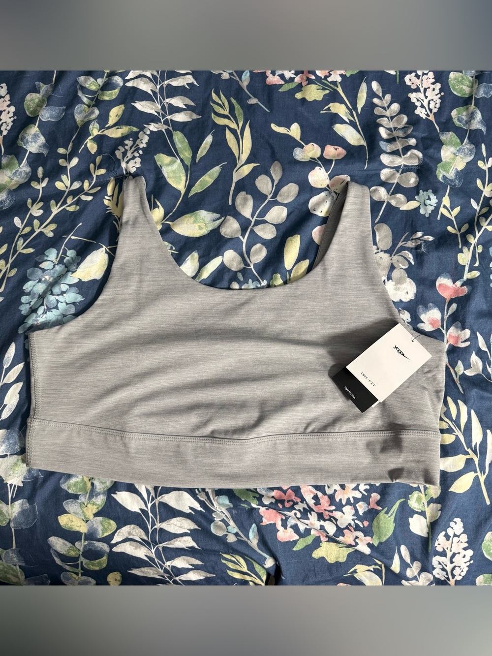 Nike Light Gray Women's Seamless Yoga Sports Bra Plus Size 2X